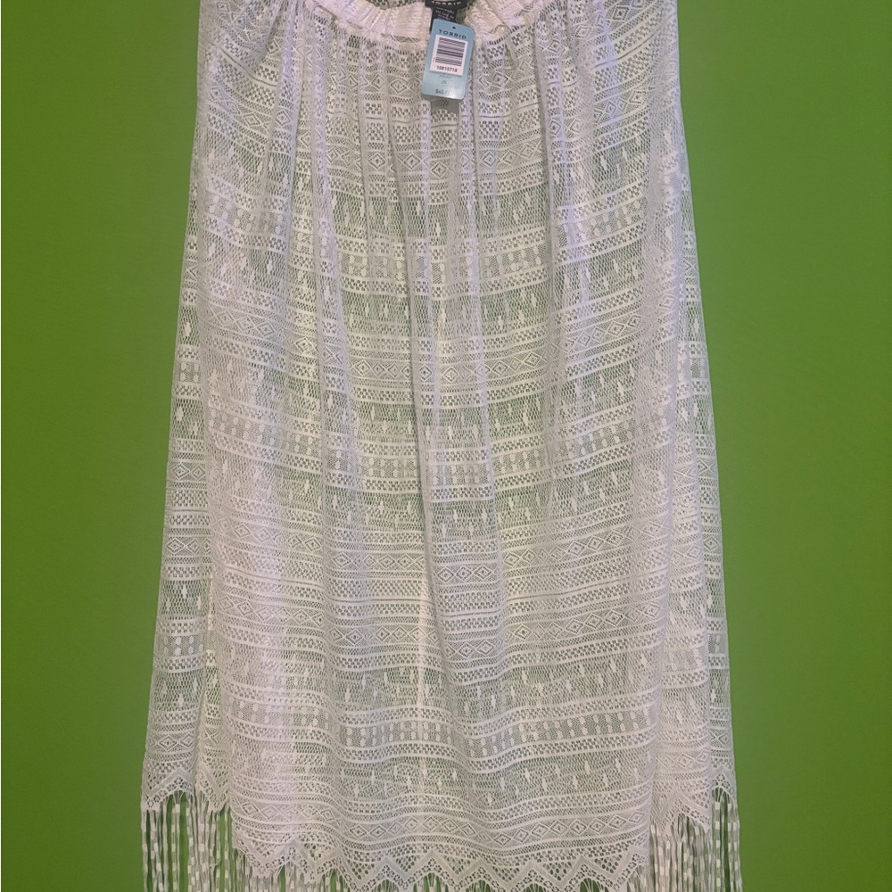 Elegant Cream Lace Skirt